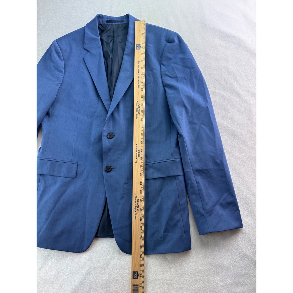 Theory Chambers New‎ Tailor 2 Blue Wool Blend Suit Blazer Jacket Mens Size 38R - Picture 14 of 16